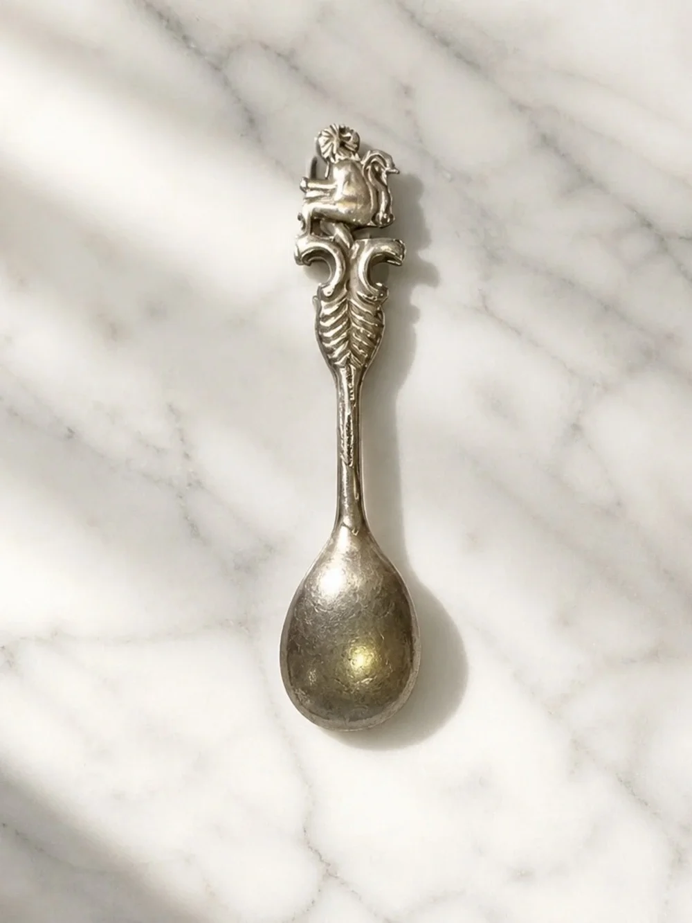 Vintage Floral Sterling Silver-Dessert Spoon Set - Home Dining